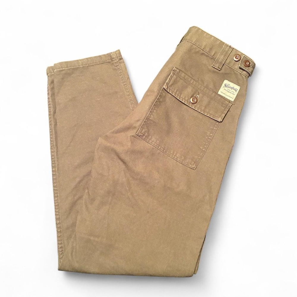 The Stronghold Relaxed Tapered Utility Work Pants Mens 28x30 Brown Carpenter